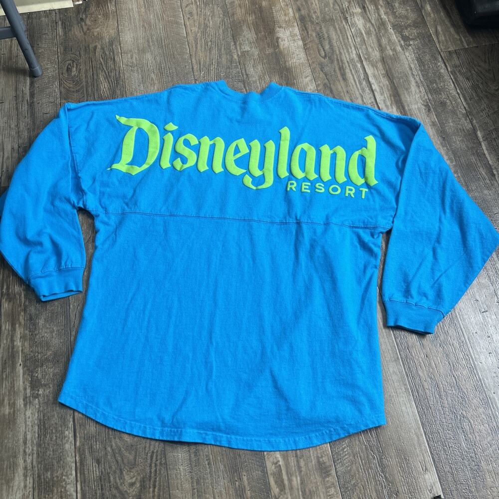 Disney Size Large Spirit Jersey Disneyland Resort Blue Long Sleeve Shirt